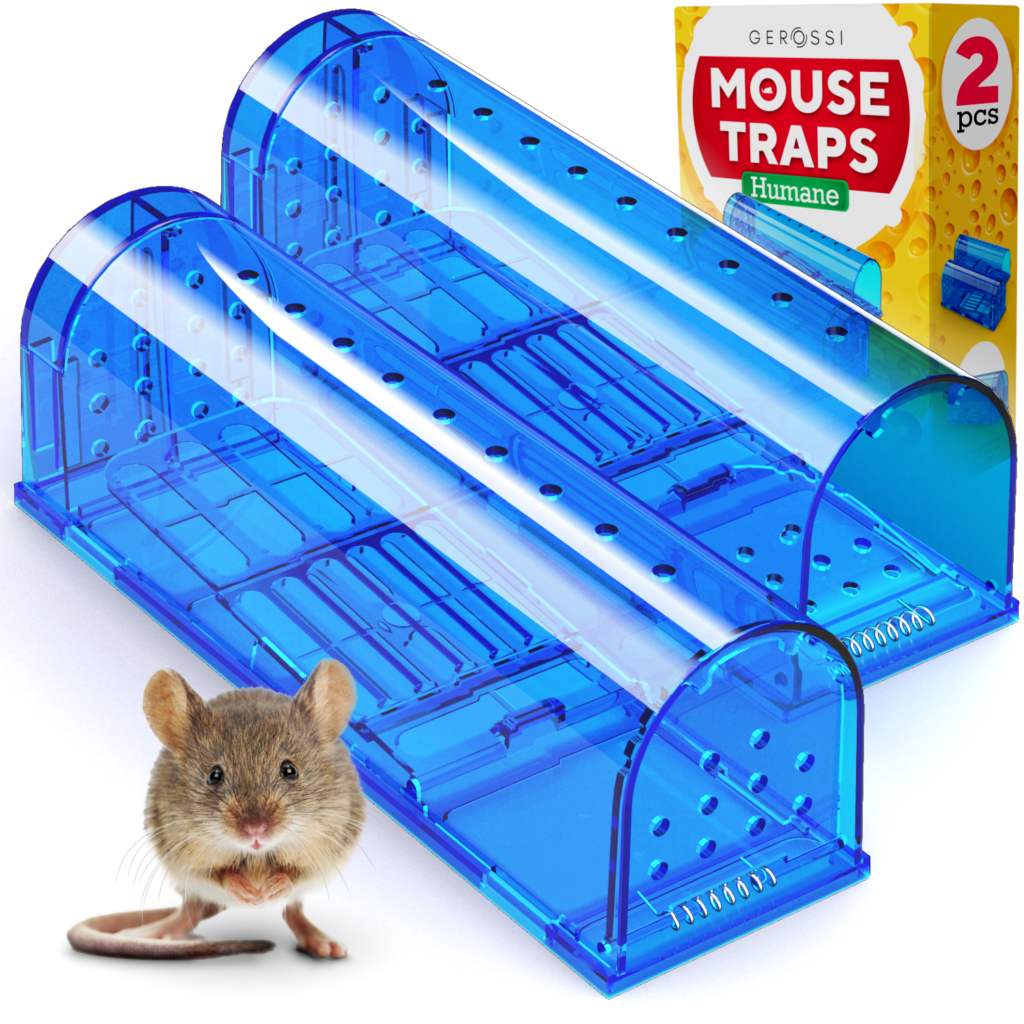 Humane Catch and Release Mouse Traps Pack of 2 – Mice Traps for House Indoor & Outdoor – No Kill Mouse Trap