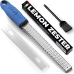 Premium Classic Series Zester & Grater – Professional Kitchen Zester (Blue)