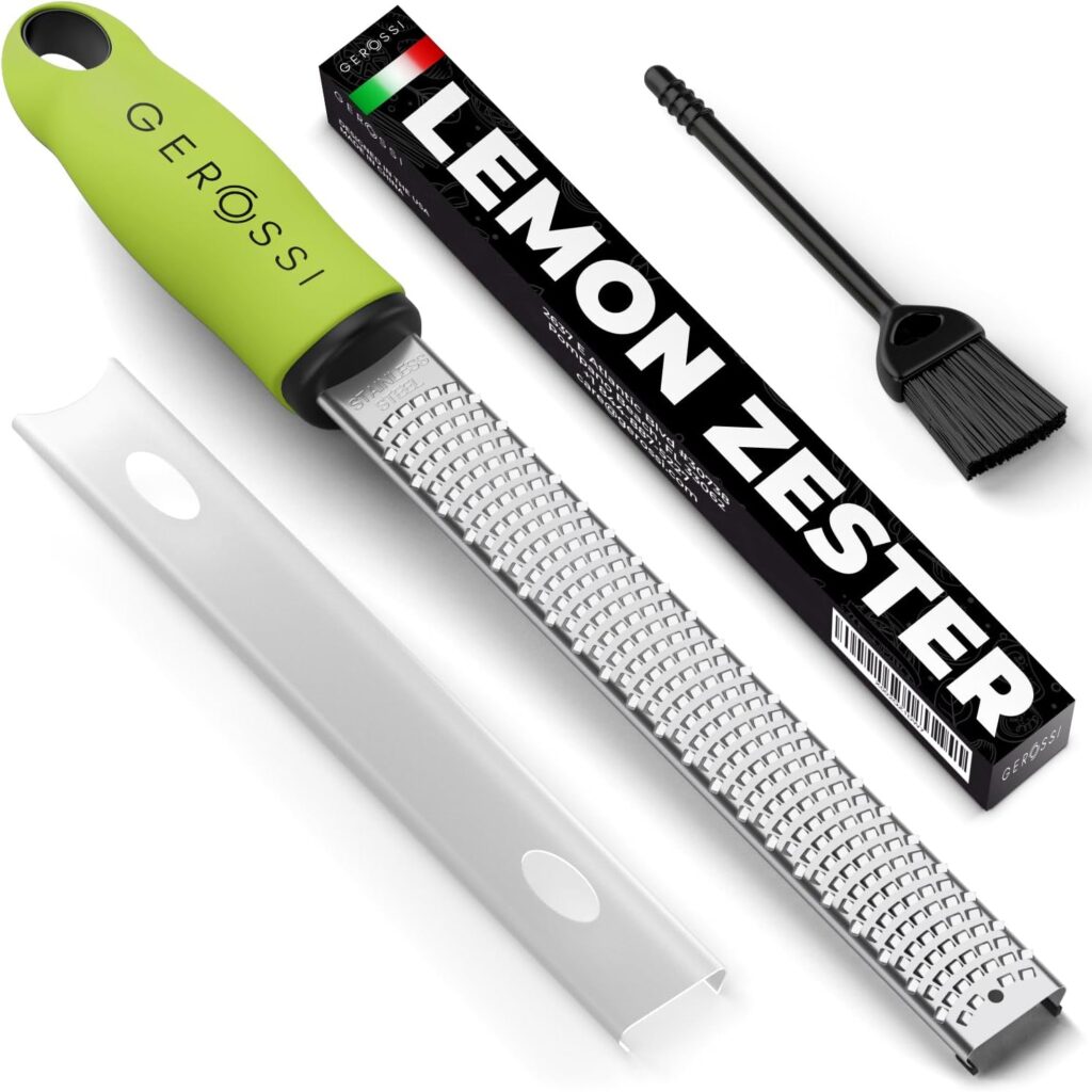 Premium Classic Series Zester & Grater – Professional Kitchen Zester (Green)