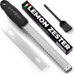 Premium Classic Series Zester & Grater – Professional Kitchen Zester (Black)